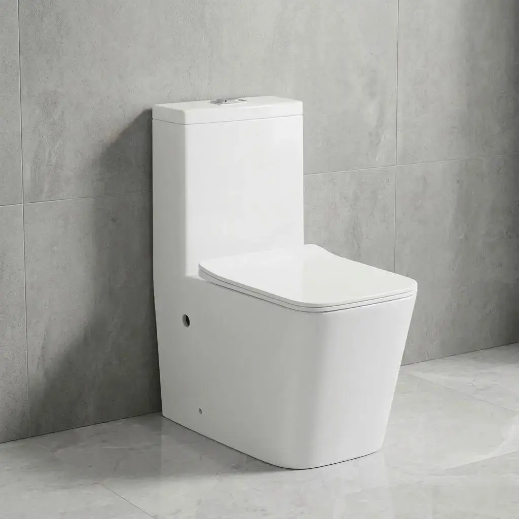 factory-supplied bulk one-piece toilets