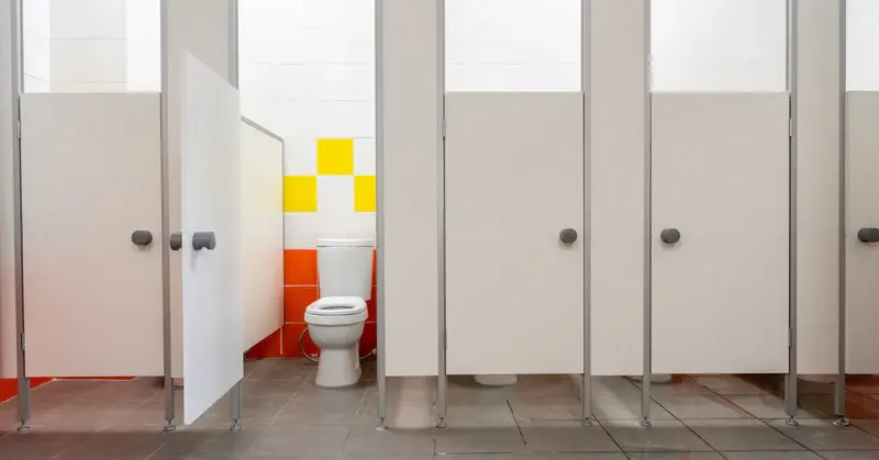 public restroom washdown toilet