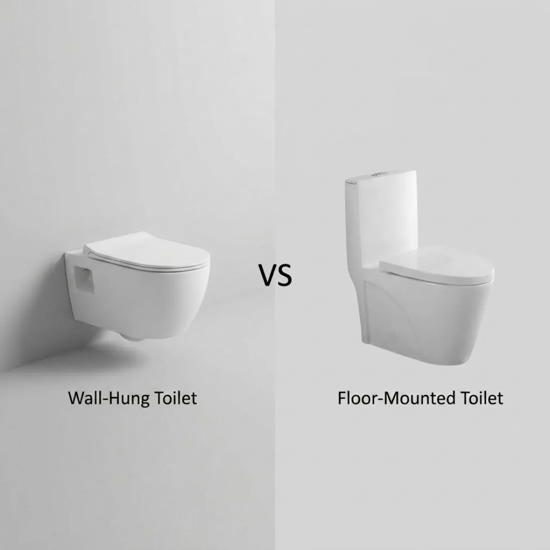 Wall-Hung Toilet vs Floor-Mounted Toilet