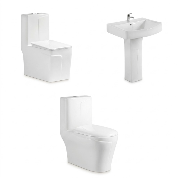 Bathroom Set Manufacturer – Toilets & Washbasins with Customizable Combinations SH-285/SH-295/SH-B199