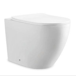Wholesale Back-to-Wall Floor Mounted Toilet, Rimless Design with High-Efficiency Cleaning System