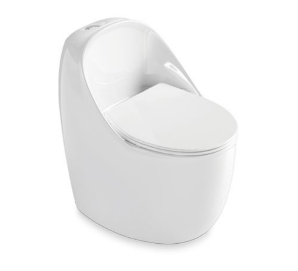 Wholesale One-Piece Egg-Shaped Siphonic Toilet SH-813 – Egg-Shaped Best Selling Toilet Style