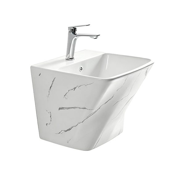 Wholesale Modern Wall-Hung Marble-Look Basin  SH-188M