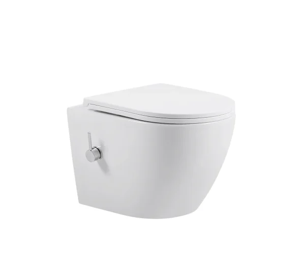 Wholesale Toilet with Bidet SH-034 – Wall-Hung Toilet with Advanced "Tornado Quiet" Technology