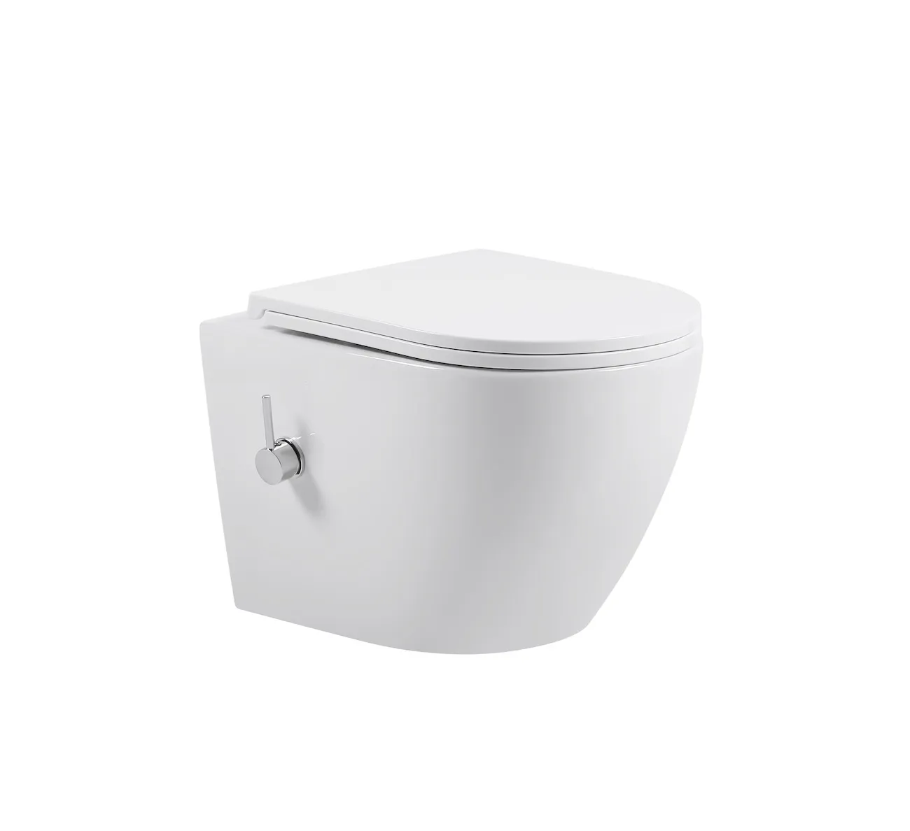 Wholesale Toilet with Bidet SH-034 – Wall-Hung Toilet with Advanced "Tornado Quiet" Technology