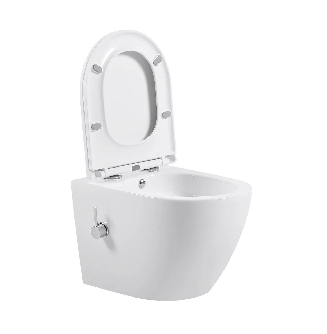 Wholesale Toilet with Bidet SH-034 – Wall-Hung Toilet with Advanced "Tornado Quiet" Technology - الصورة 2