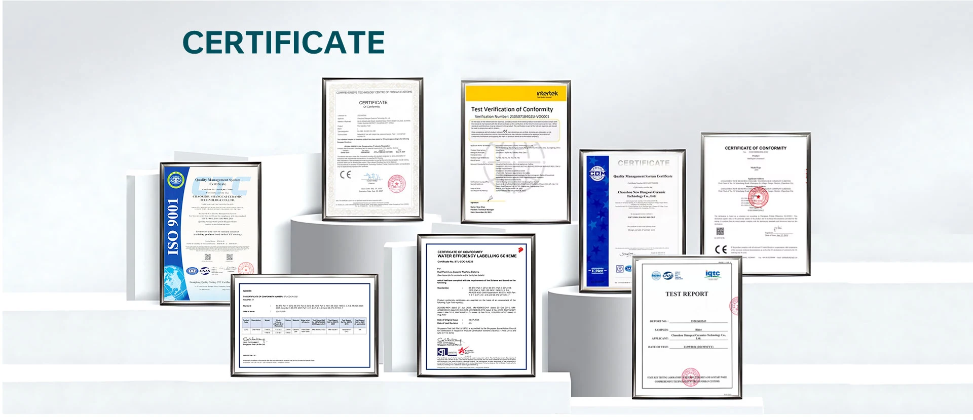 Certificates