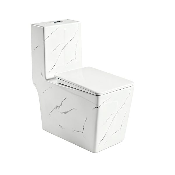 Factory Direct Wholesale High Quality One-Piece Toilet with Marble Pattern SH-295M – OEM and ODM Toilet Manufacturer