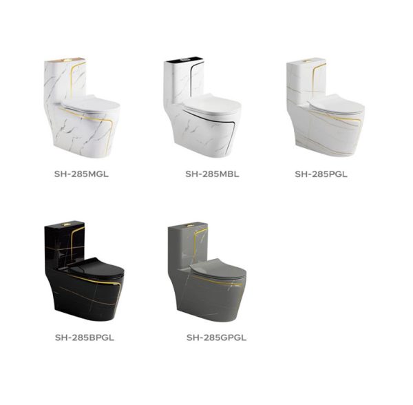 Luxury Marble-Patterned One-Piece Toilet Manufacturer – Wholesale SH-285M