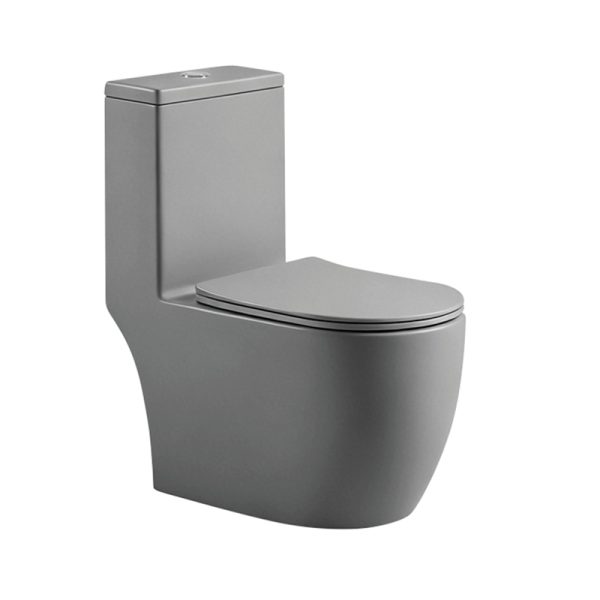 High Efficiency Matte Grey One-Piece Washdown Toilet Wholesale – One-Piece Toilet Manufacturer