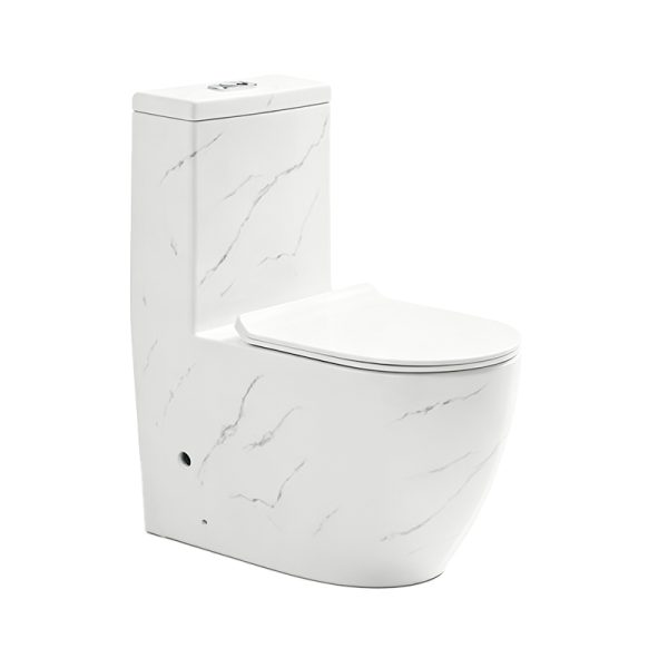 Bulk Marble-textured One-piece Toilet Supply: SH-8808M – Custom Toilet Manufacturer