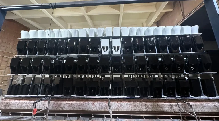 new batch of ceramic toilets successfully fired