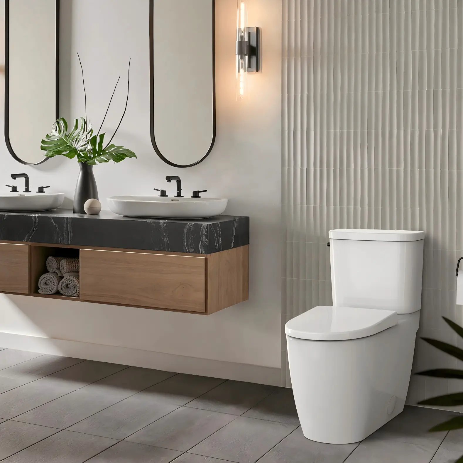 two piece toilet