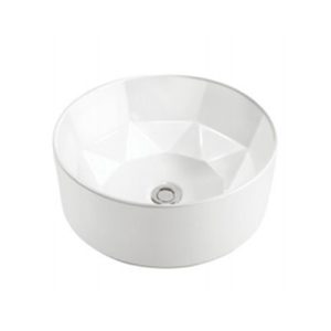 Diamond Interior Ceramic Wash Basin SH-8225 for Modern Bathroom Wholesale Supply