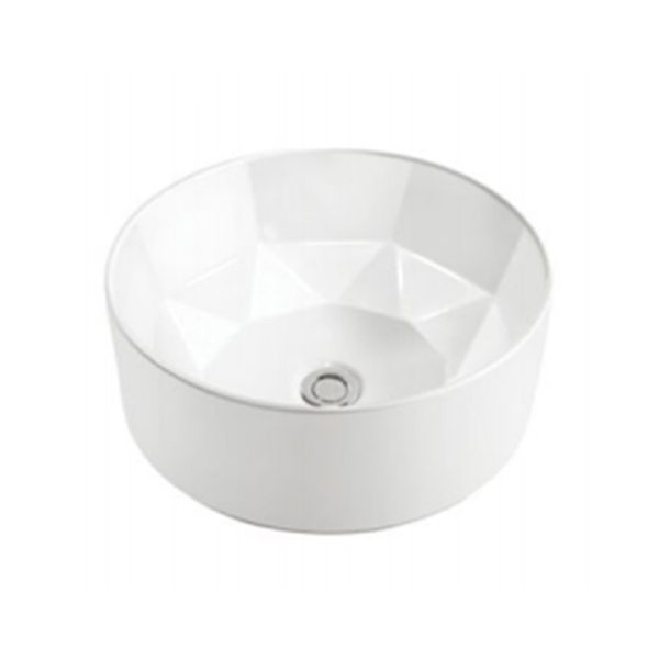 Diamond Interior Ceramic Wash Basin SH-8225 for Modern Bathroom Wholesale Supply