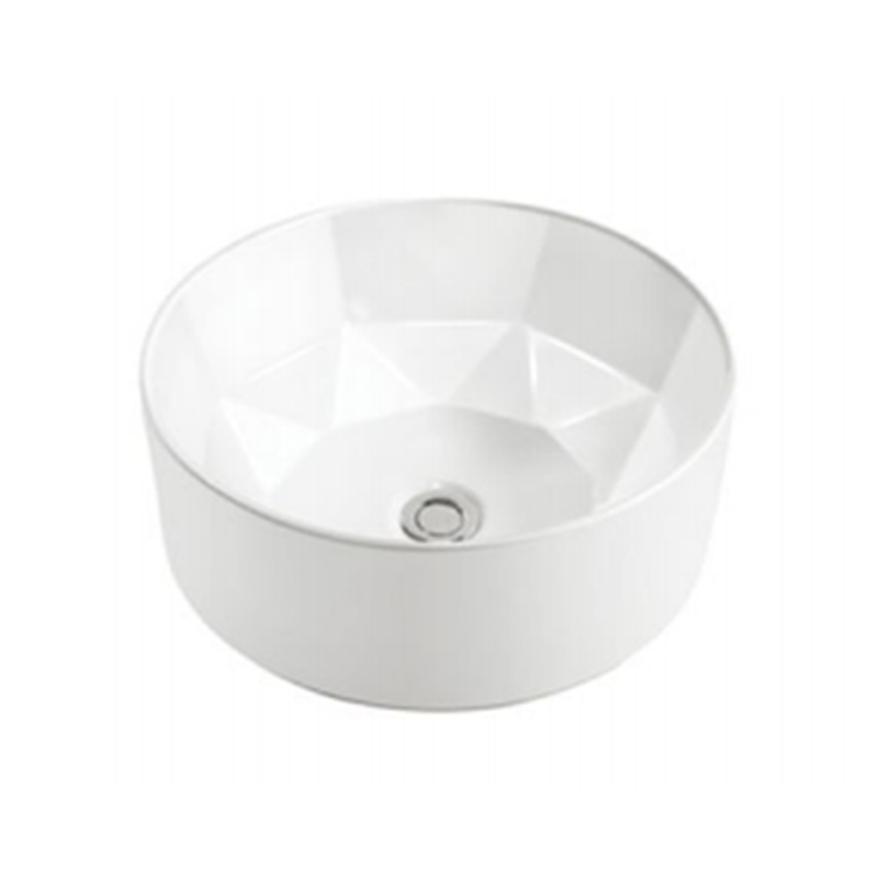 Diamond Interior Ceramic Wash Basin SH-8225 for Modern Bathroom Wholesale Supply