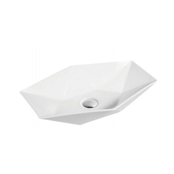 Geometric Countertop Ceramic Basin Sink SH-8227/8227A for Hotel and Commercial Bathroom Projects – Ceramic Basin Factory