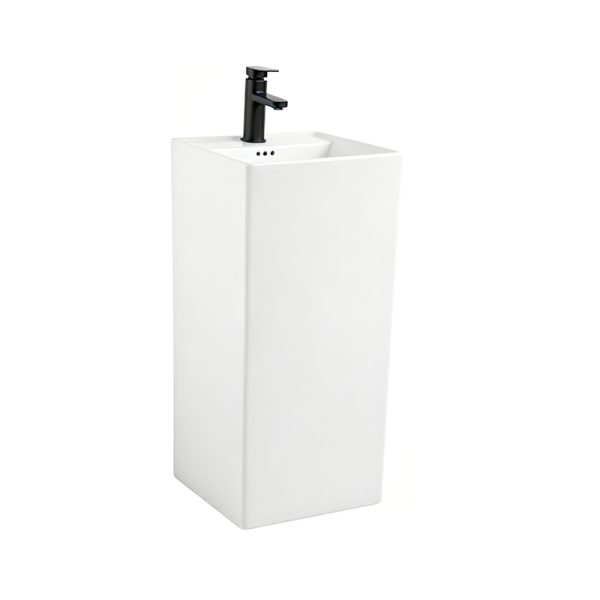 Factory Direct Space-Saving Square Pedestal Basins