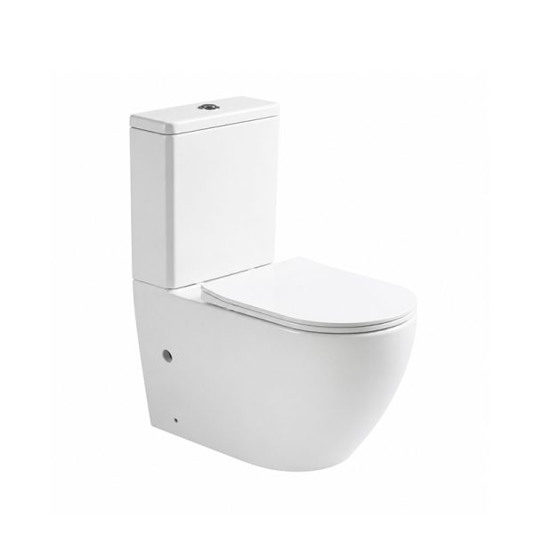 Wholesale Matte White Round Two-piece Toilet SH-5101MW