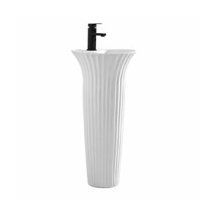 Creative Pedestal Sinks for Sale — Featuring Strong Decorative Appeal and an Architectural Aesthetic. MOQ: 50, Direct Supply from a Chinese Factory