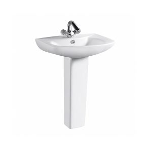 Ceramic Pedestal Sink Basin for Modern Bathrooms