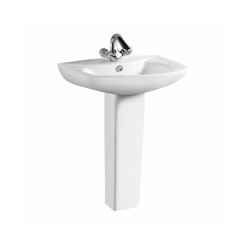Ceramic Pedestal Sink Basin for Modern Bathrooms