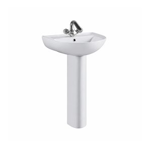 Hot-selling White Ceramic Pedestal Sink Basin SH-B191 for Clean Modern Bathrooms – Ceramic Sink Manufacturer