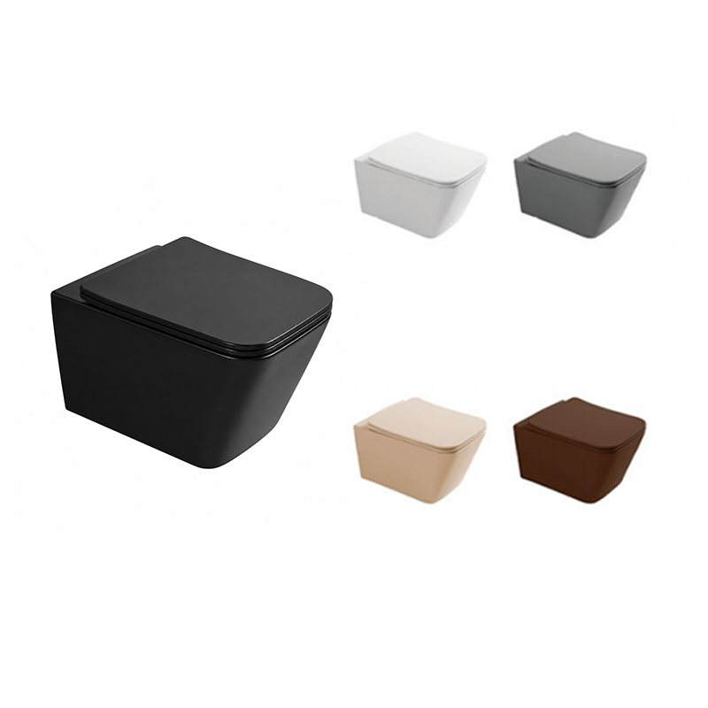 Factory Supply Suspended Toilet, Rimless Wall-hung Toilet SH-006MW – Toilet Manufacturer - الصورة 2