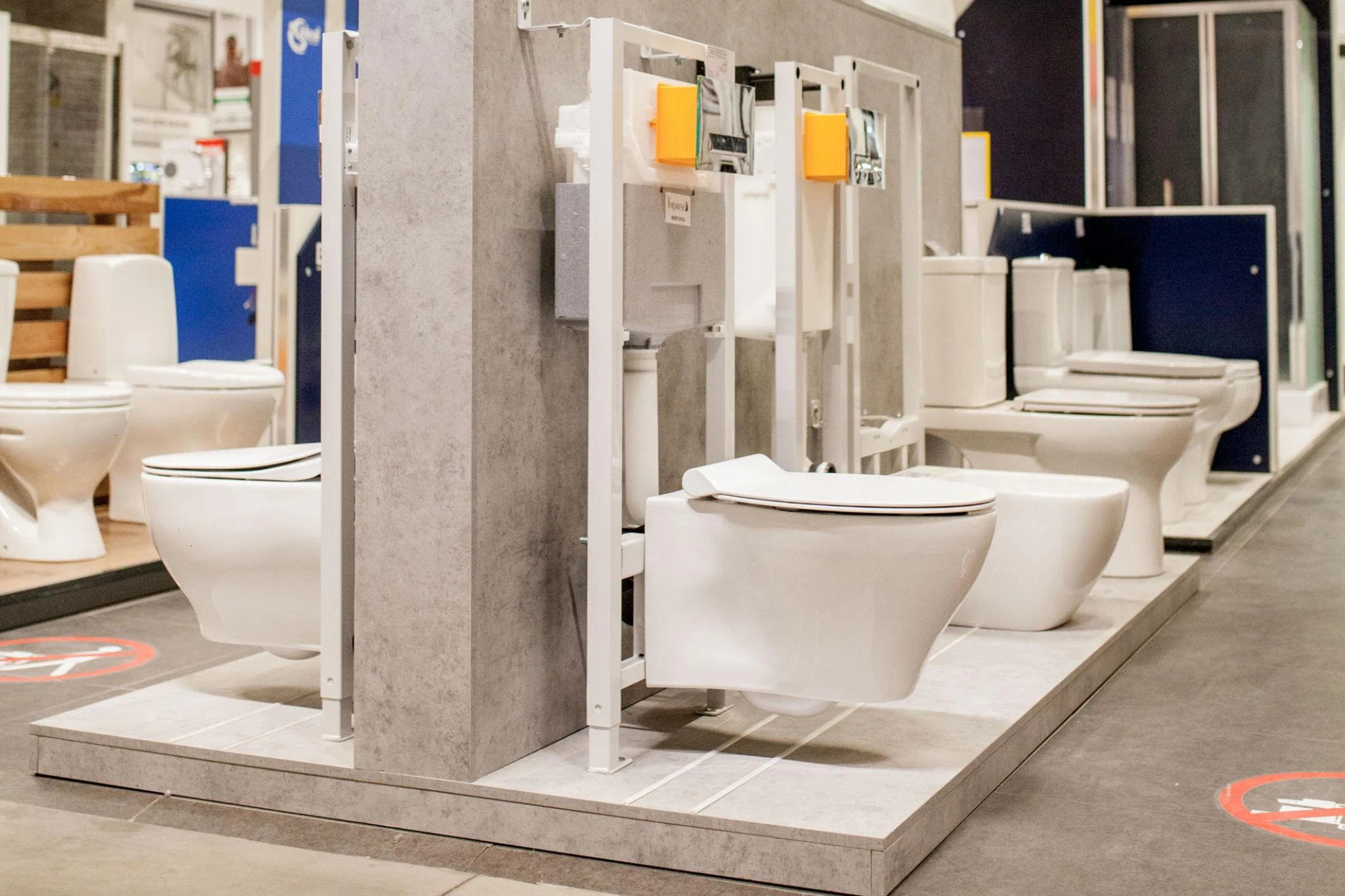 buy wall-hung toilets at the supermarket