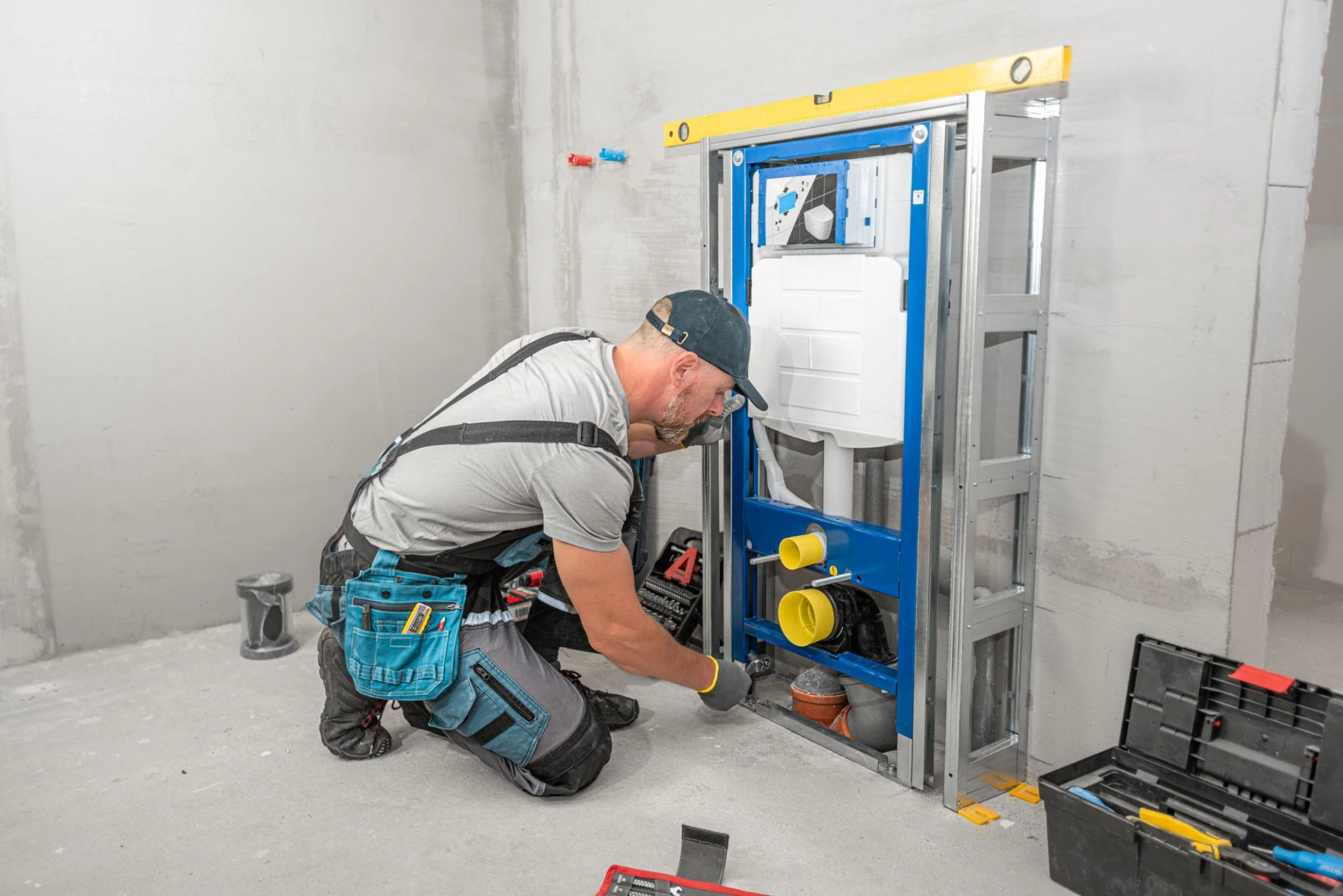 install wall-hung toilet