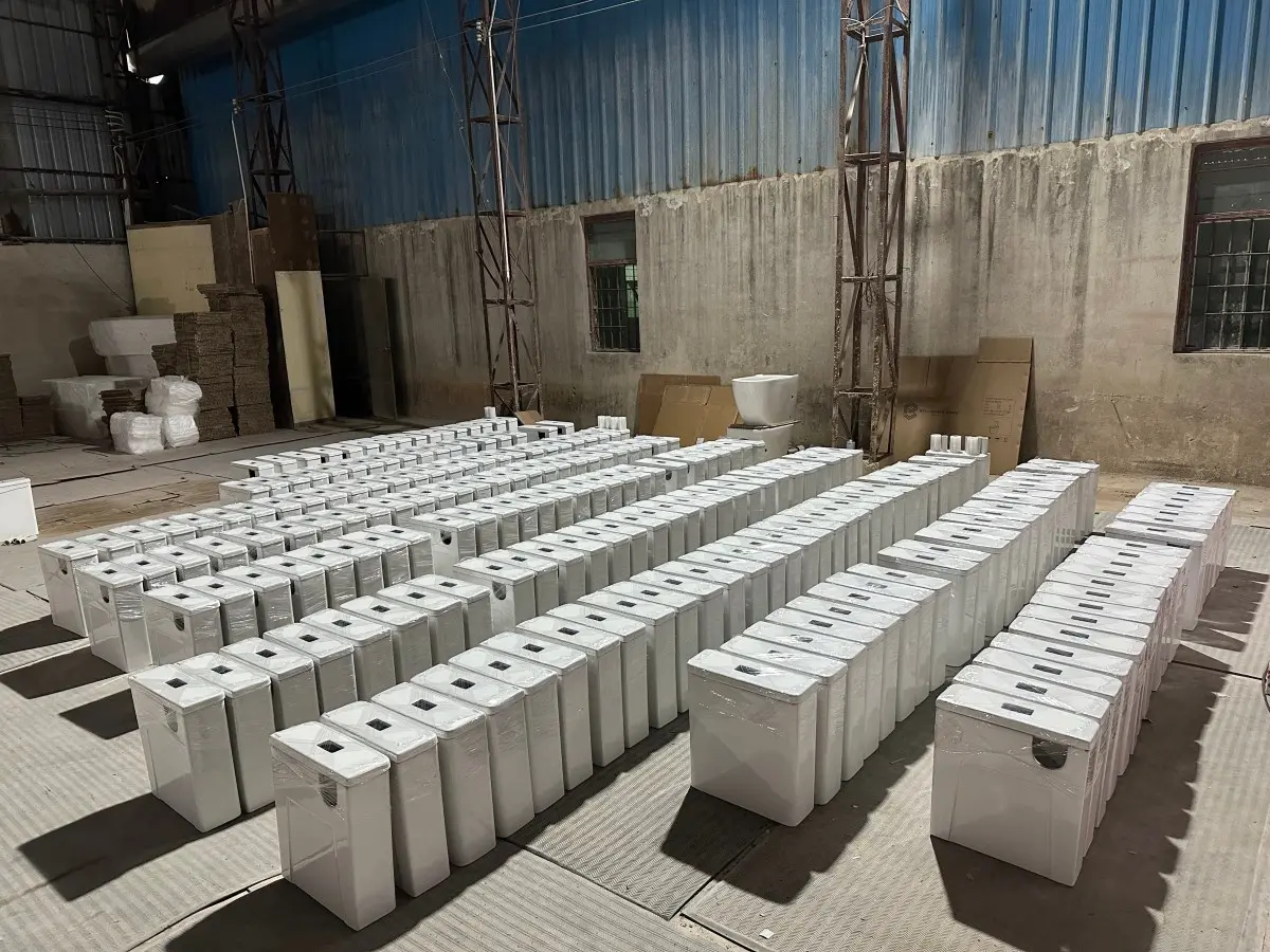 production and packaging of two-piece toilets (1)