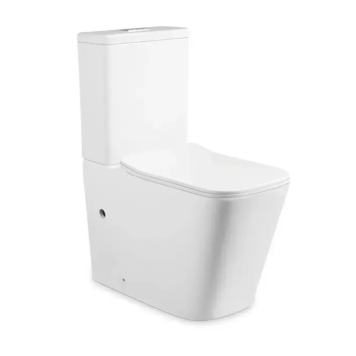 rectangular two-piece toilet