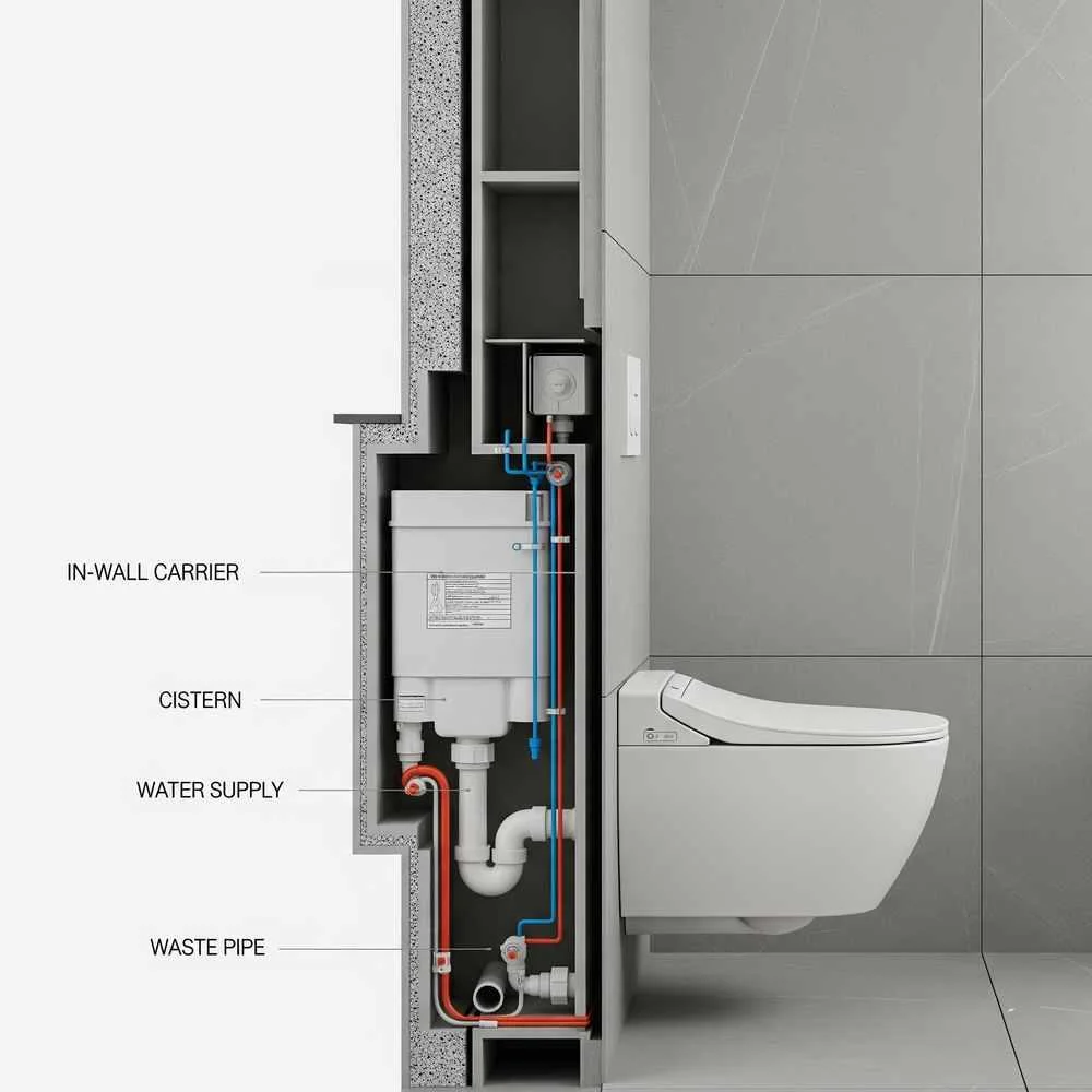 How to Install a Wall-Mounted Toilet