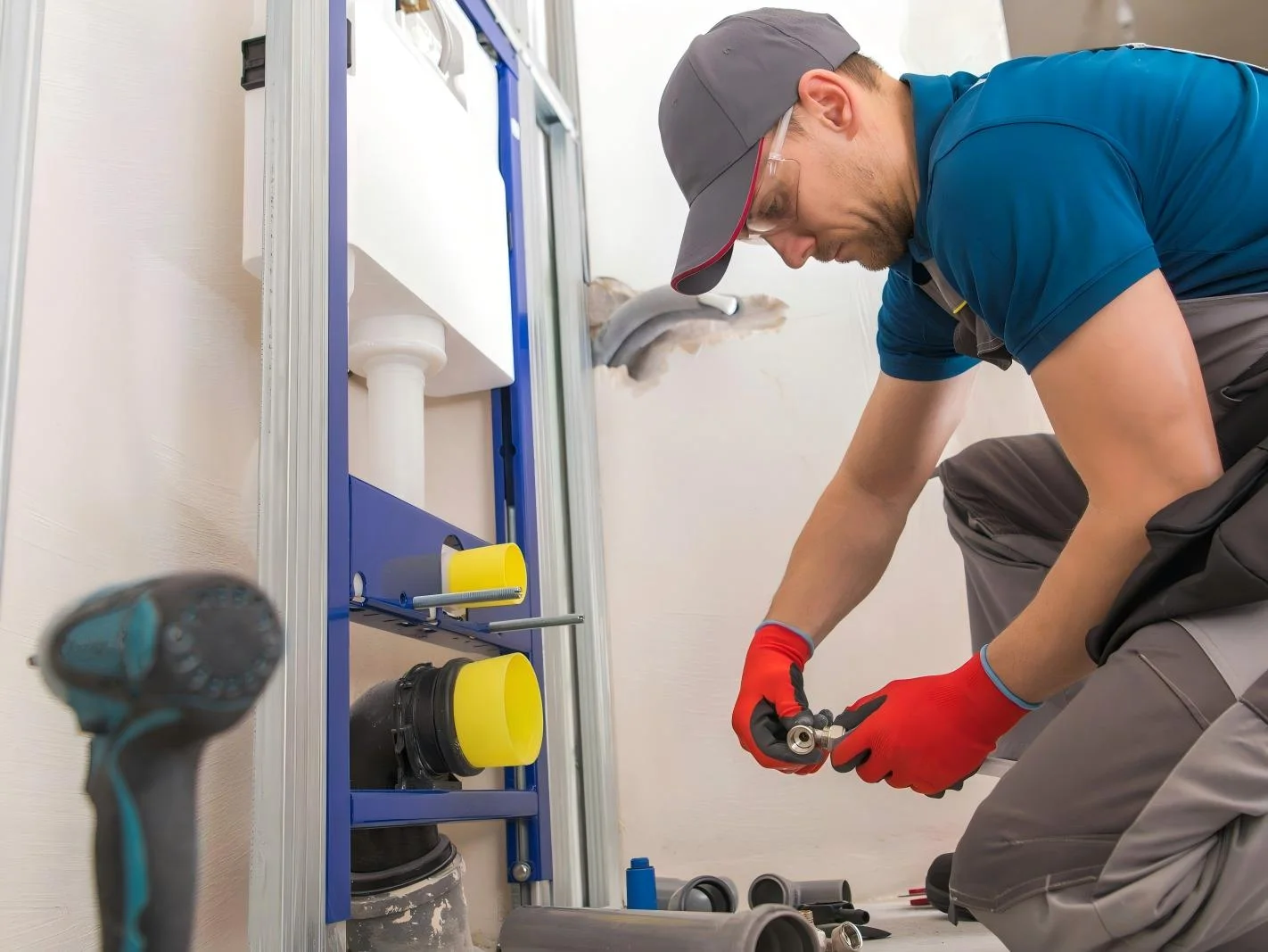 hire a professional to install the wall-mounted toilet