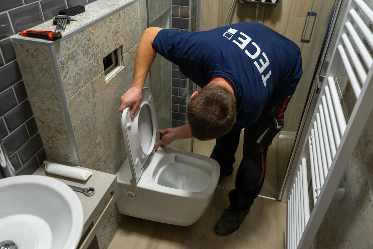 install a rimless toilet