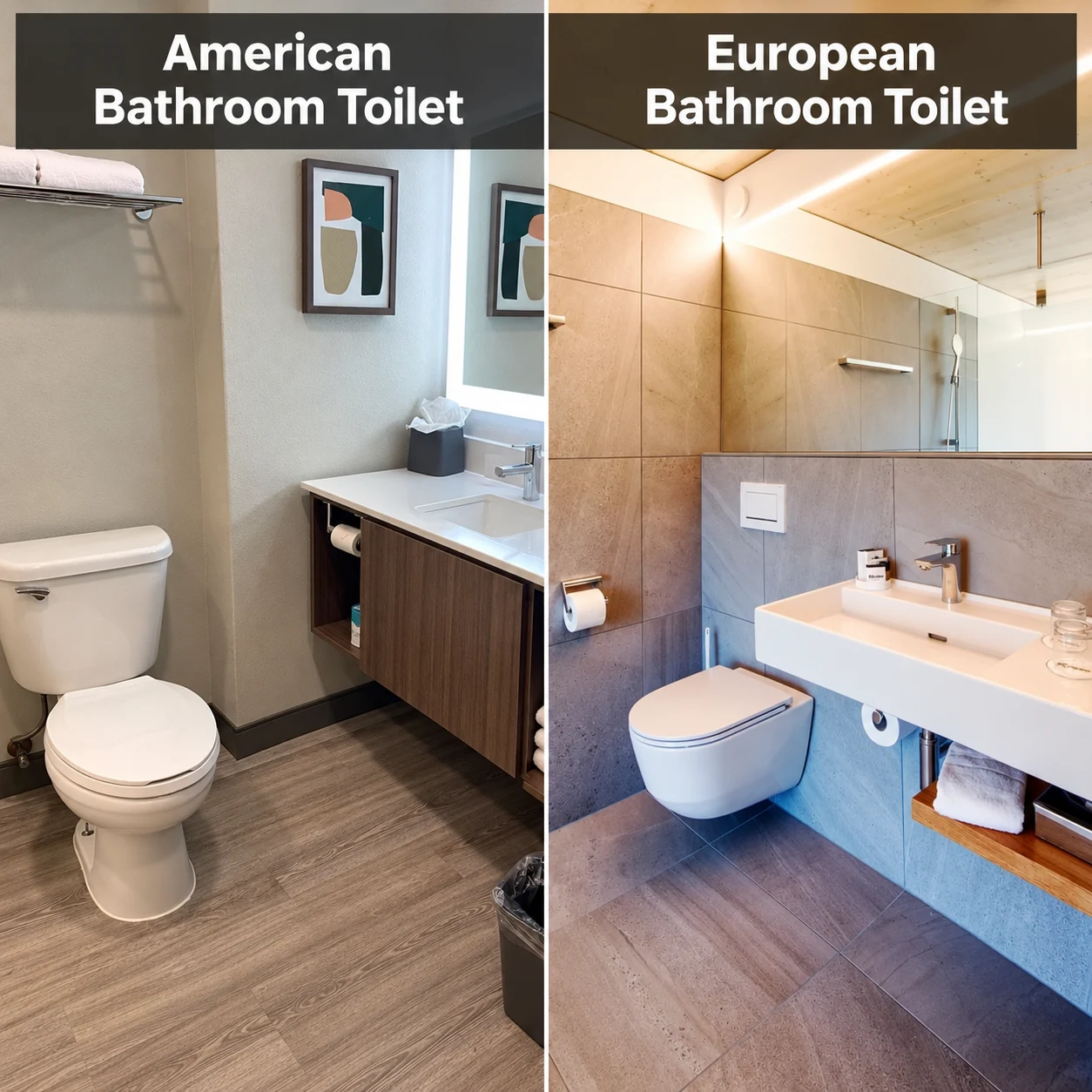 European vs. American Toilets